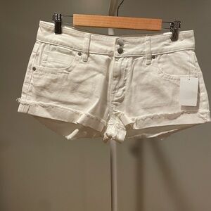 NWT PTCL White Jean Shorts women’s Size 29